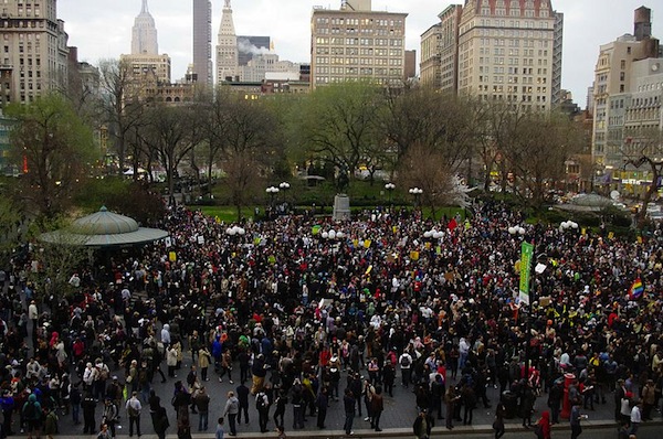 From the Million Hoodies Union Square protest in New York / Courtesy Wikimedia