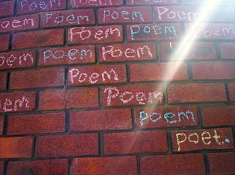 Chalk poem detail, photo by eliot k, used with permission under Creative Commons license.