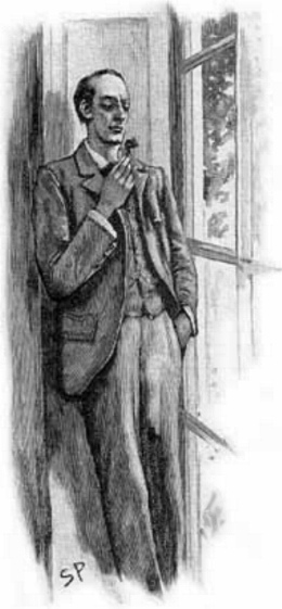 Sidney Paget's rendering of Holmes from The Naval Treaty.