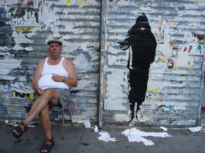 Blek Le Rat street art in Paris