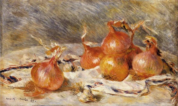 Onions, (1881) by Pierre August Renoir, courtesy of  Wikipaintings