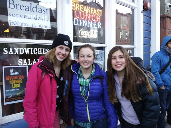 Famous in Park City, as they tagged themselves (from left): brynajeanne13, Sierra Wells, Charlotte Lampe   