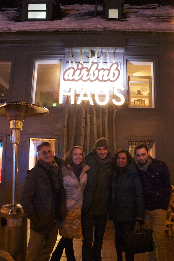 Our crew outside the Airbnb Haus.