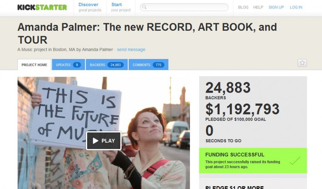 Amanda Palmer revolutionized crowdfunding
