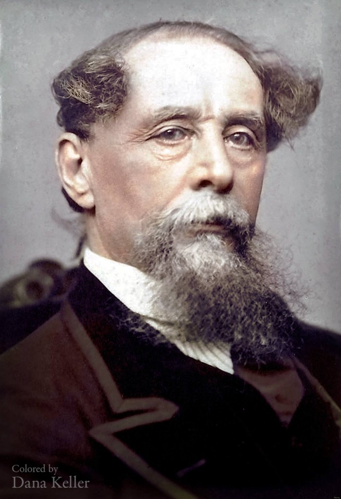 Charles Dickens colorized photo