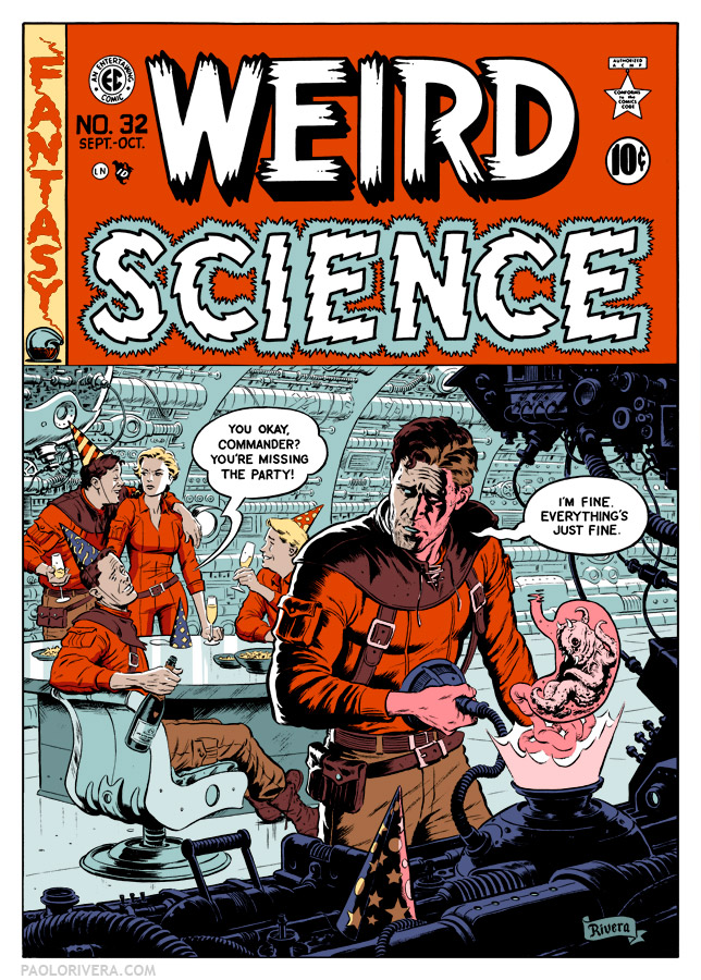 Weird Science cover after color is added