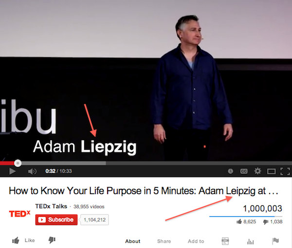 Spellcheck! YouTube has it right; it's Adam LEIPZIG