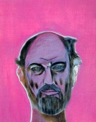 Allen Ginsberg painted by Francisco Clemente