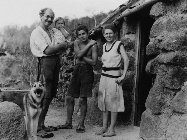 The Wittmer Family in front of the home on Floreana circa 1932