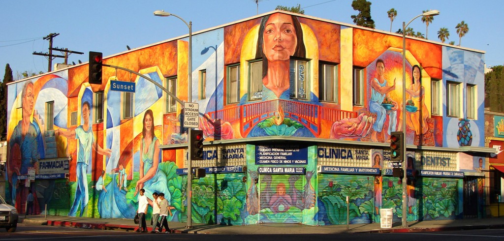 Mural on Sunset Blvd. in Los Angeles