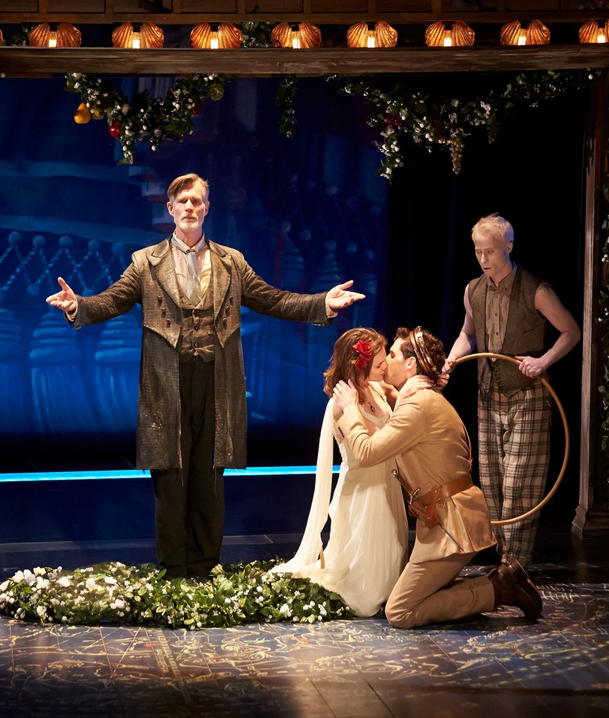(l to r) Tom Nelis, Charlotte Graham, Joby Earle and Nate Dendy in THE TEMPEST