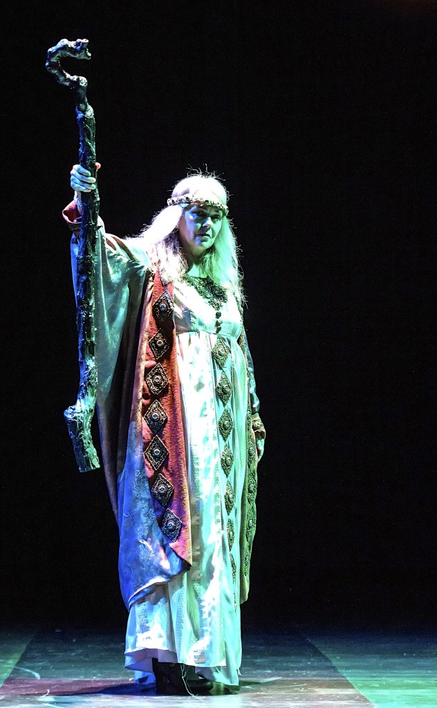 Deborah Strang as Prospero in The Tempest. Photo by Craig Schwartz.