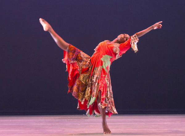 Ailey's Hope Boykin in the central role of Matthew Rushing's "Odetta" (Photo by Steve Wilson)