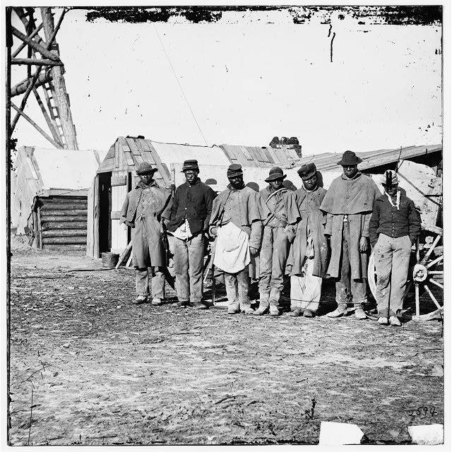 Black teamsters during Civil War.