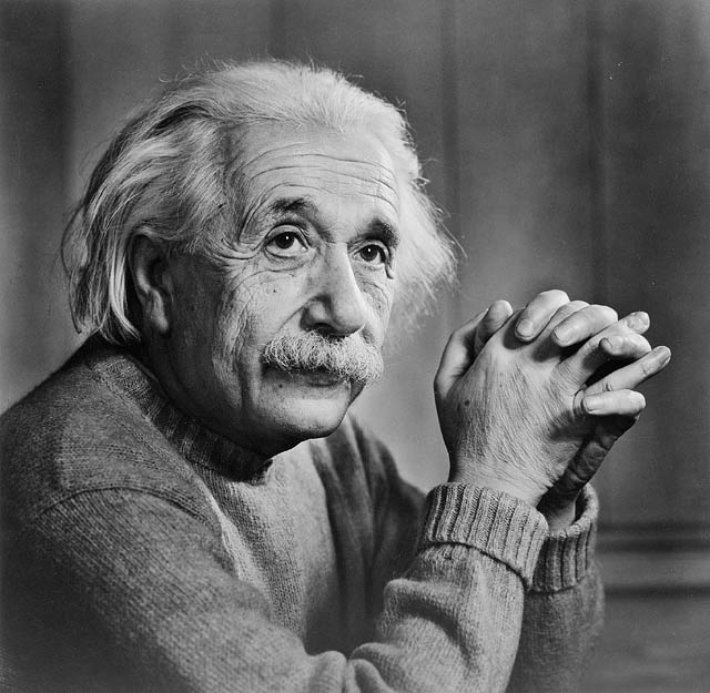 Albert Einstein in 1948.