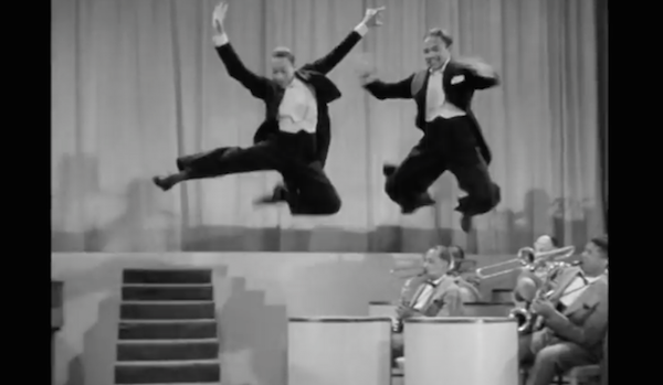 The Nicholas Brothers fly in "Stormy Weather"