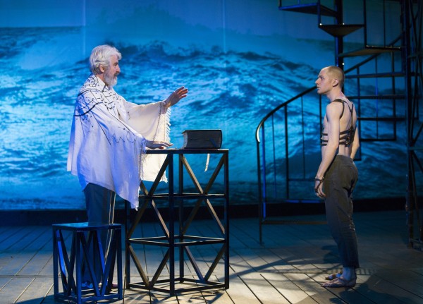 Sam Waterston and Chris Perfetti in The Tempest Credit: Joan Marcus