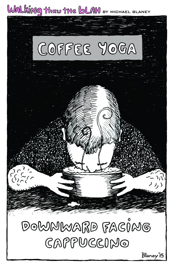 Coffee Yoga - Downward Facing Cappuccino