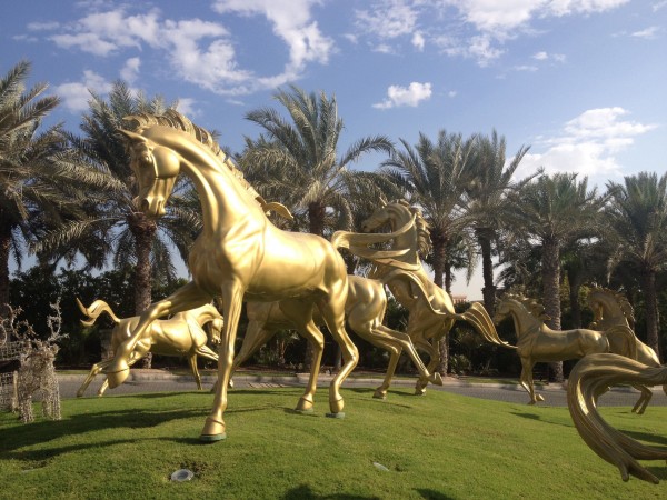 Arabian horses at Al Qasr. (c) Elisa Leonelli