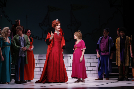 John Epperson and Jackie Hoffman in Once Upon a Mattress. Credit: Carol Rosegg