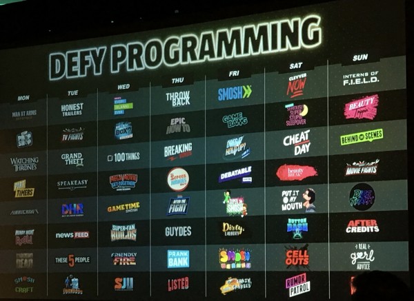 Defy Media has adapted a traditional broadcast release schedule to the digital format 