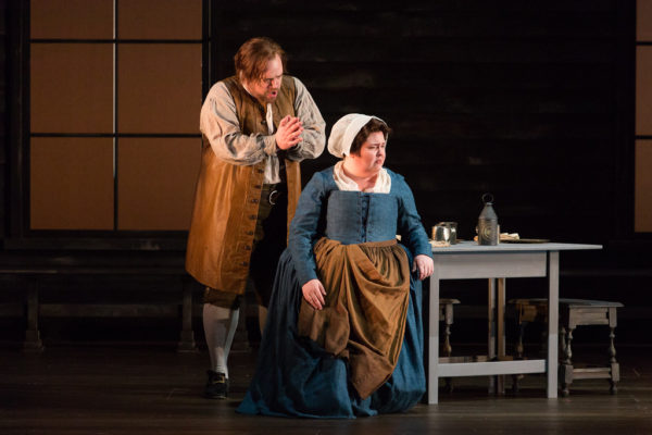 Brian Mulligan and Jamie Barton in The Crucible at the Glimmerglass Festival. Credit: Karli Cadel/Glimmerglass Festival