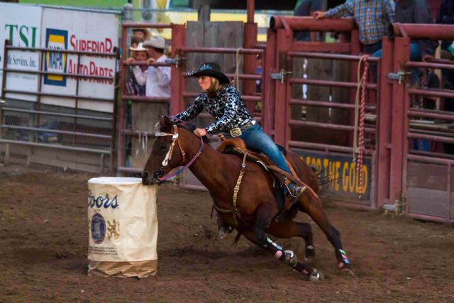 Athenian athletic gracious mythological cowgirl in the Helmville Barrel Racing Competition, 2015