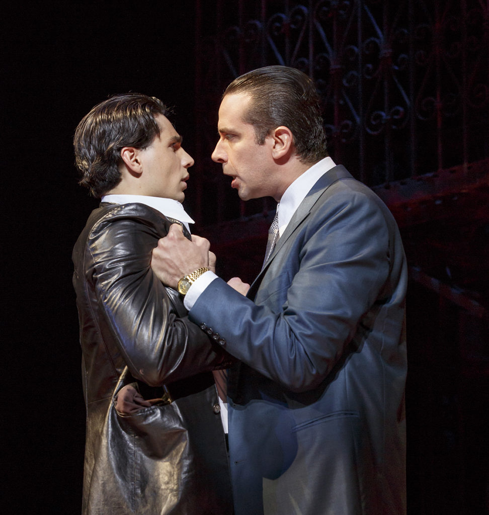 Bobby Conte Thornton and Nick Cordero in A Bronx Tale. Credit: Joan Marcus