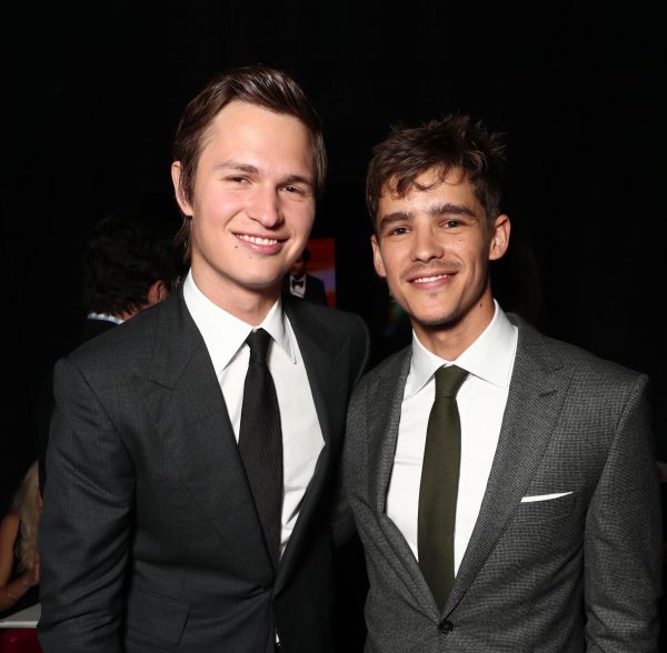 Ansel Elgort, Brenton Thwaites, photo by Todd Williamson-Getty Images for CinemaCon