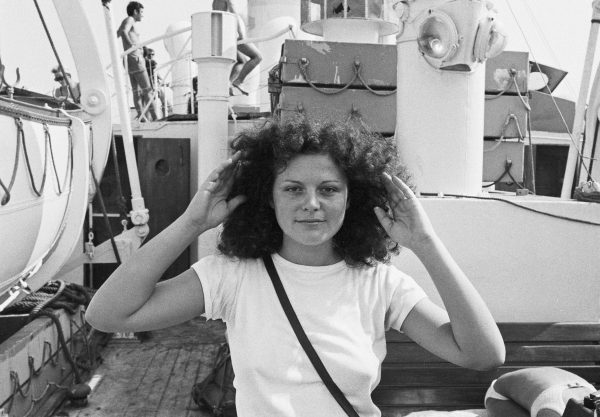 Elisa Leonelli. Ferry boat to Corfu. July 1971