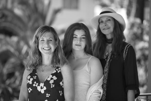 l to r Cristina Carlis, Summer Carlis, Susan Hayden (photo by Alexis Rhone Fancher)