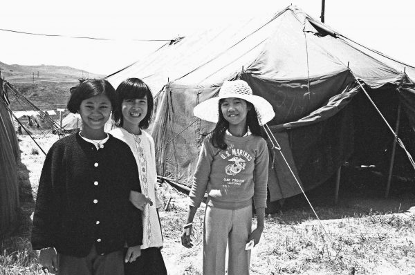 Vietnamese refugees. Camp Pendelton, California. May 8, 1975