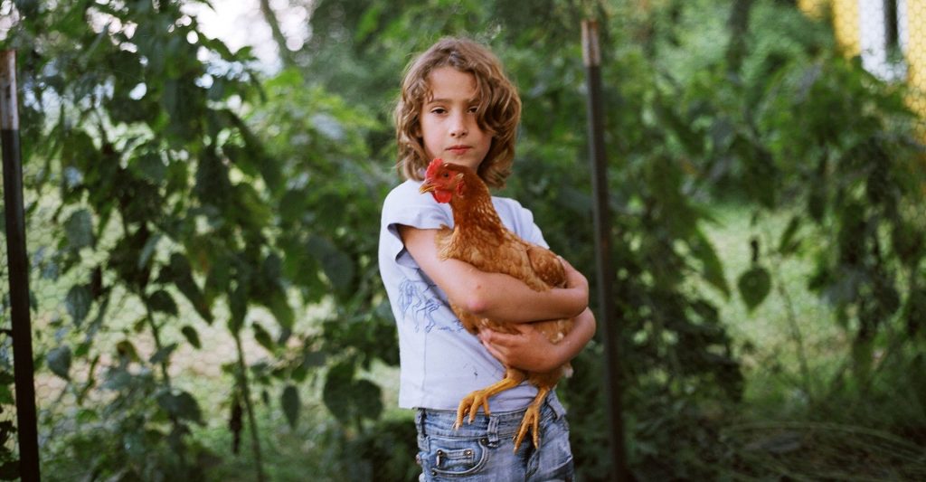 Olivia with Chicken © Anna Mia Davidson