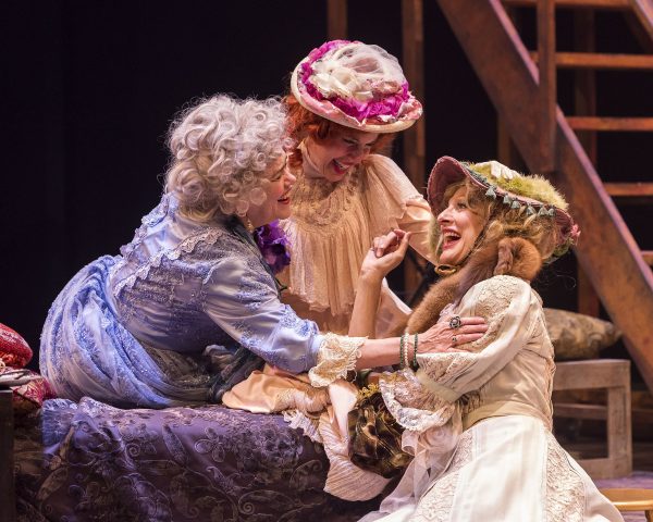 Deborah Srang,left, with Jill Hill and Susan Angelo in Giraudoux' The Madwoman of Chaillot.