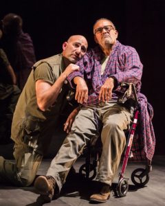 l-r, Jason Manuel Olazábal and Rubén Garfias in Elliot, A Soldier's Fugue.