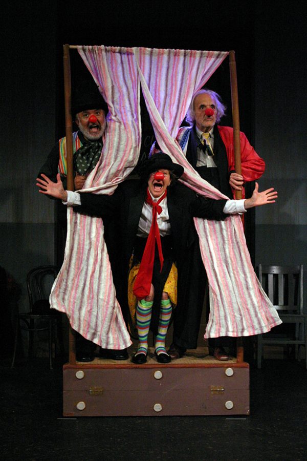 l-r, Garcia, Horan & Abelew in Old Clown Wanted at The Odyssey.