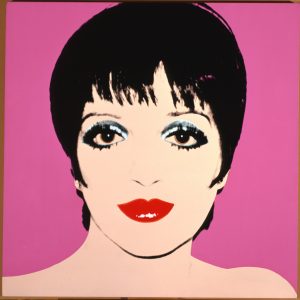 Liza Minnelli, 1979. Acrylic and silkscreen ink on linen. Contribution Dia Center for the Arts. Licensed by Artists Rights Society (ARS), New York.