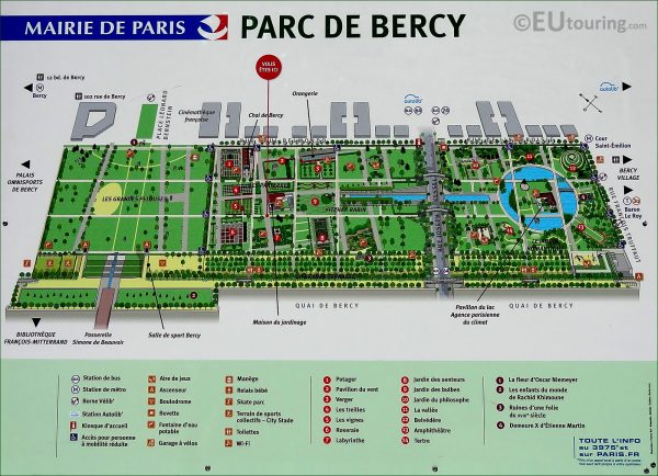 Parc de Bercy Plan