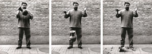 Ai Weiwei, Dropping a Han Dynasty Urn, 1995 (printed 2017), gelatin silver prints, courtesy Ai Weiwei Studio