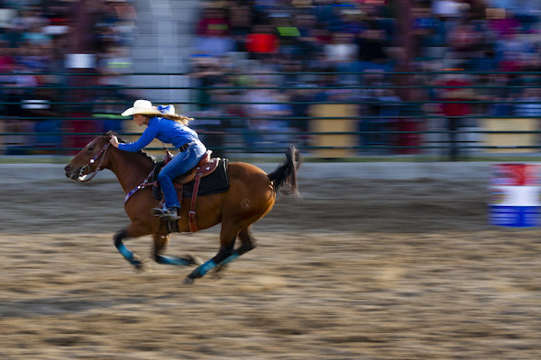 Rodeo; Cowgirl; Barrel Racer; Photo by Jim Storm