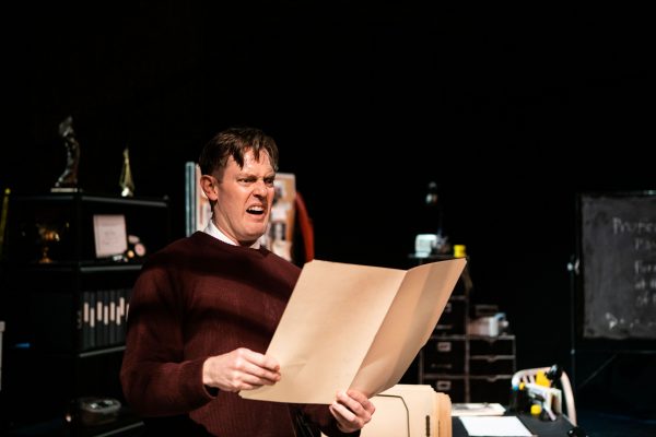 Bob Turton in Dario Fo's The Accidental Death of an Anarchist at The Actors' Gang.