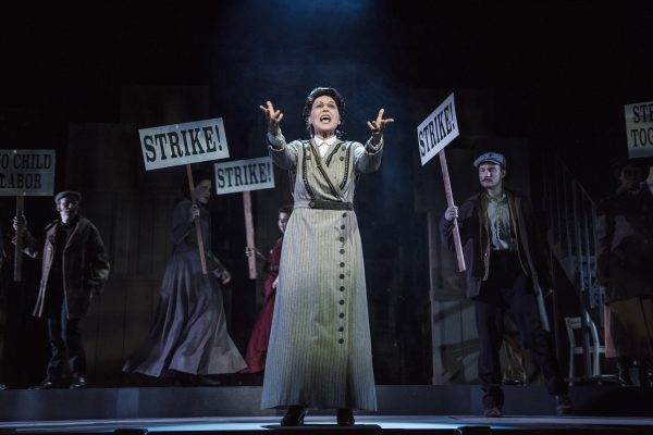Valerie Perri as Emma Goldman in Ragtime at The Pasadena Playhouse. Photo by Nick Agro.