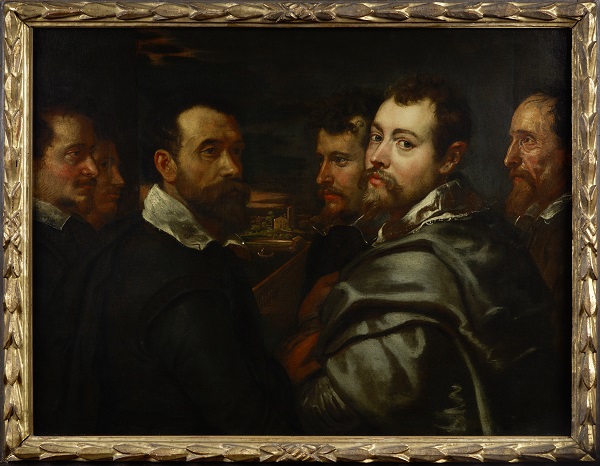 Peter Paul Rubens, Self-Portrait in a Circle of Friends From Mantua, 1602–05, Wallraf-Richartz-Museum & Fondation Corboud, Cologne. Photograph: Sabrina Walz, Rheinisches Bildarchiv Cologne