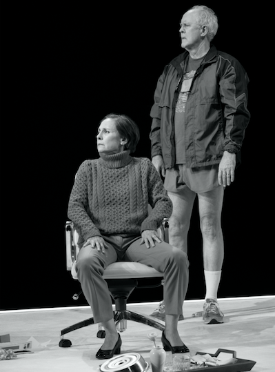Laurie Metcalf and John Lithgow in Hillary and Clinton. Credit: Julietta Cervantes