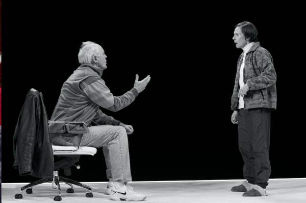 John Lithgow and Laurie Metcalf in Hillary and Clinton. Credit: Julieta Cervantes