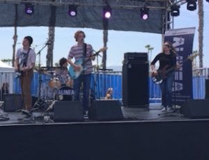 Local band Alinea performs at BeachLife Music Festival.