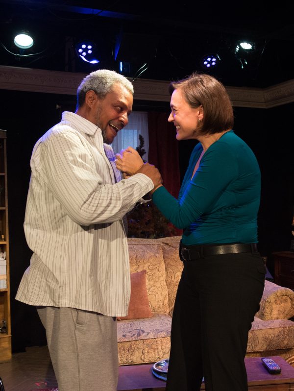 Montae Russell & Lesley Fera in Between Riverside and Crazy at The Fountain Theatre. 