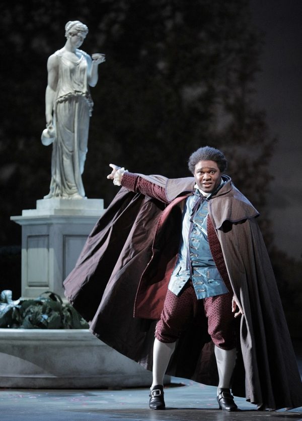 Michael Sumuel as Figaro in Mozart's The Marriage of Figaro. Photo: Cory Weaver/San Francisco Opera.