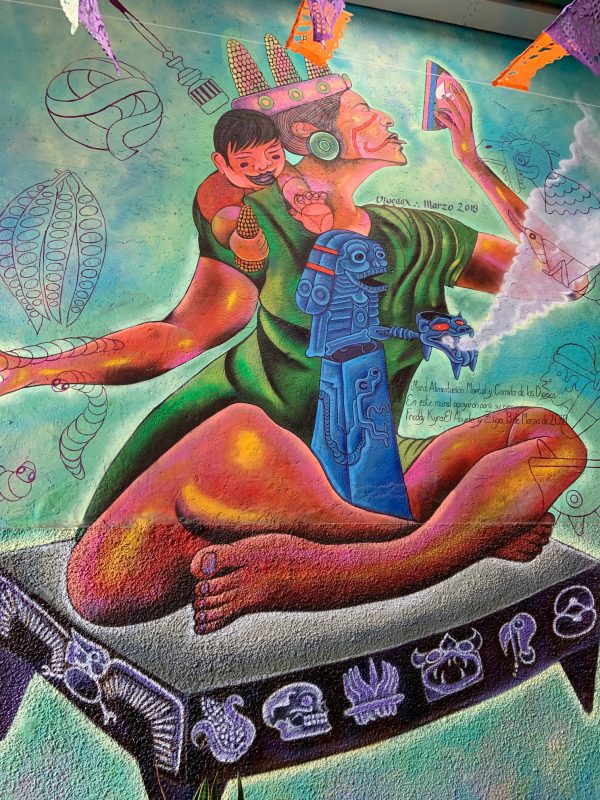 Food mural. 20th November Market. Oaxaca