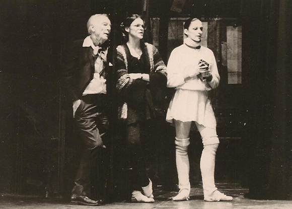 George Balanchine, Patricia Neary and Colleen Neary. Photo courtesy of Colleen Neary.